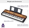 Yamaha Digital Keyboard maple