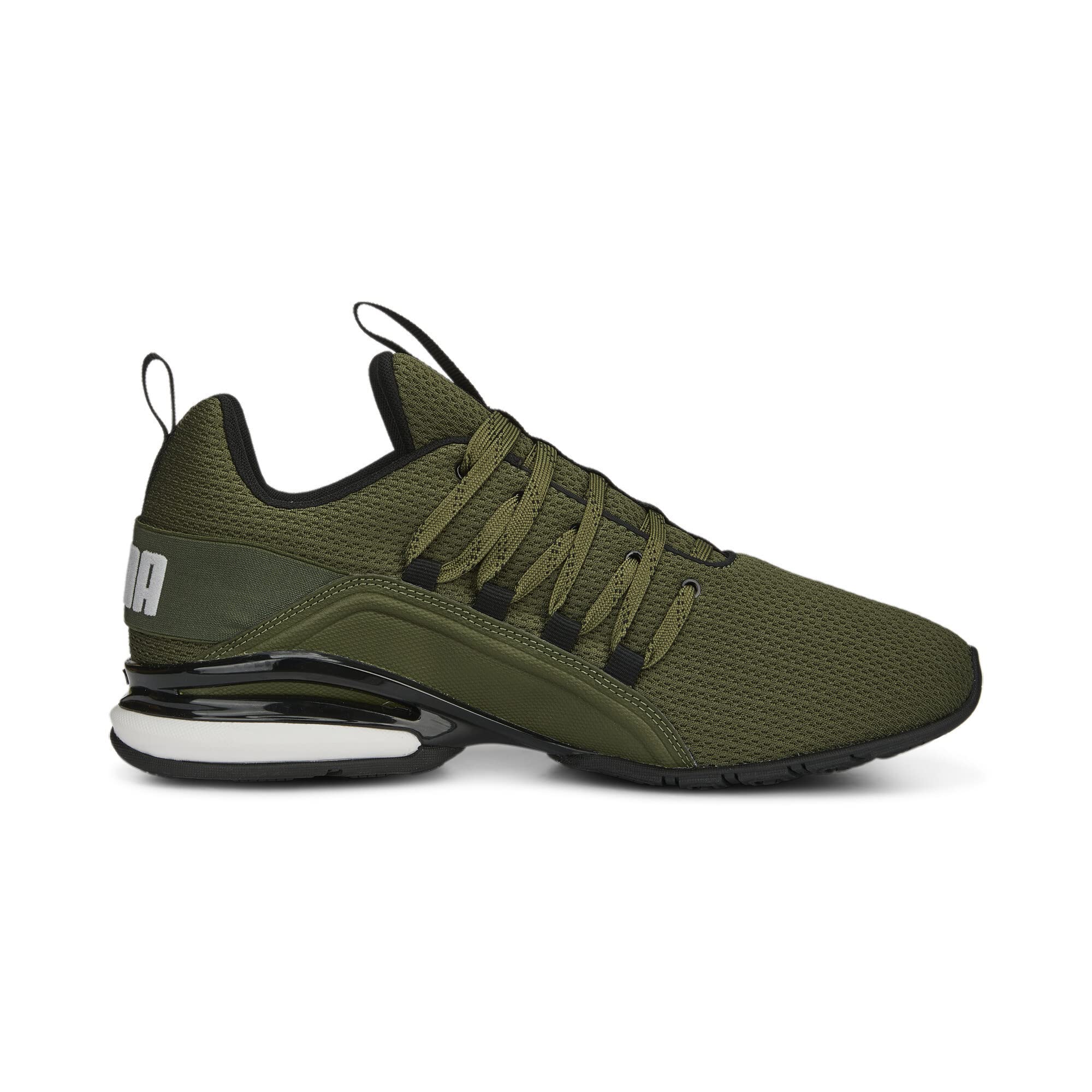PUMA Zapatillas de Running Hombre Axelion Refresh 42.5, Green Moss Black Feather Gray