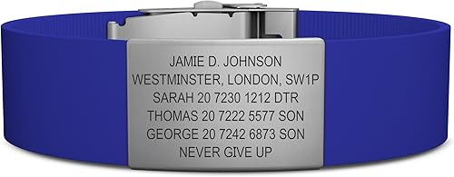 Miniatura 5 de ROAD iD Pulsera de identificación oficial - Pulsera de identificación con cierre de silicona e identificación deportiva para atletas
