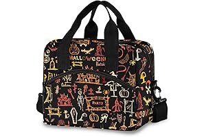Personalized Halloween Tote Bag Reusable Lunch Bag Thermal Insulated Lunch Container for Men Women