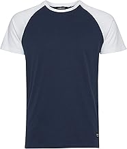 11 Project PRBo T-shirt à manches courtes pour homme au look baseball avec col rond 100 % coton, Insignia Blue (194010)., XL