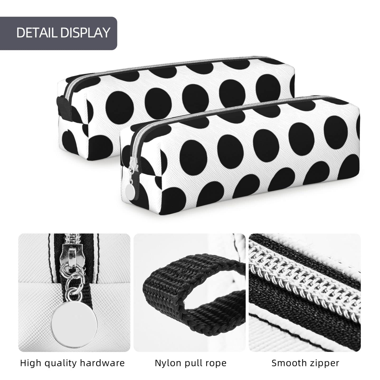 CcacHe Trousse à Crayons En Cuir Avec Fermeture éclair - Pratique