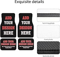 Vista 5 de Tapetes Personalizados para Automóvil 4 Piezas Tapetes de Piso Personalizados para Automóviles SUV Sedán Camión Camioneta Tapetes de Piso