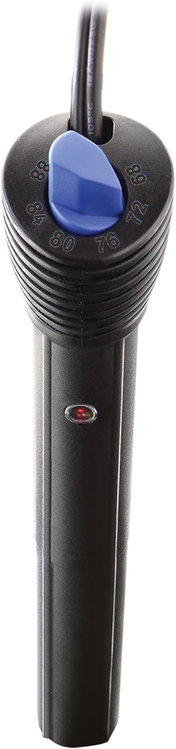Aqueon Pro Heater with blue adjustment knob