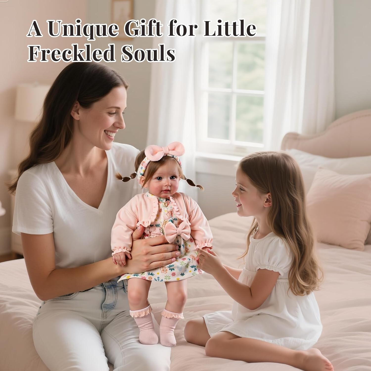 BABESIDE 24 Inch Lifelike Reborn Baby Dolls, Realistic Baby Doll Girl Soft Body Cute Real Life Baby Dolls Ideal Gift for Kids Age 3+ Pretend Play and Collectors