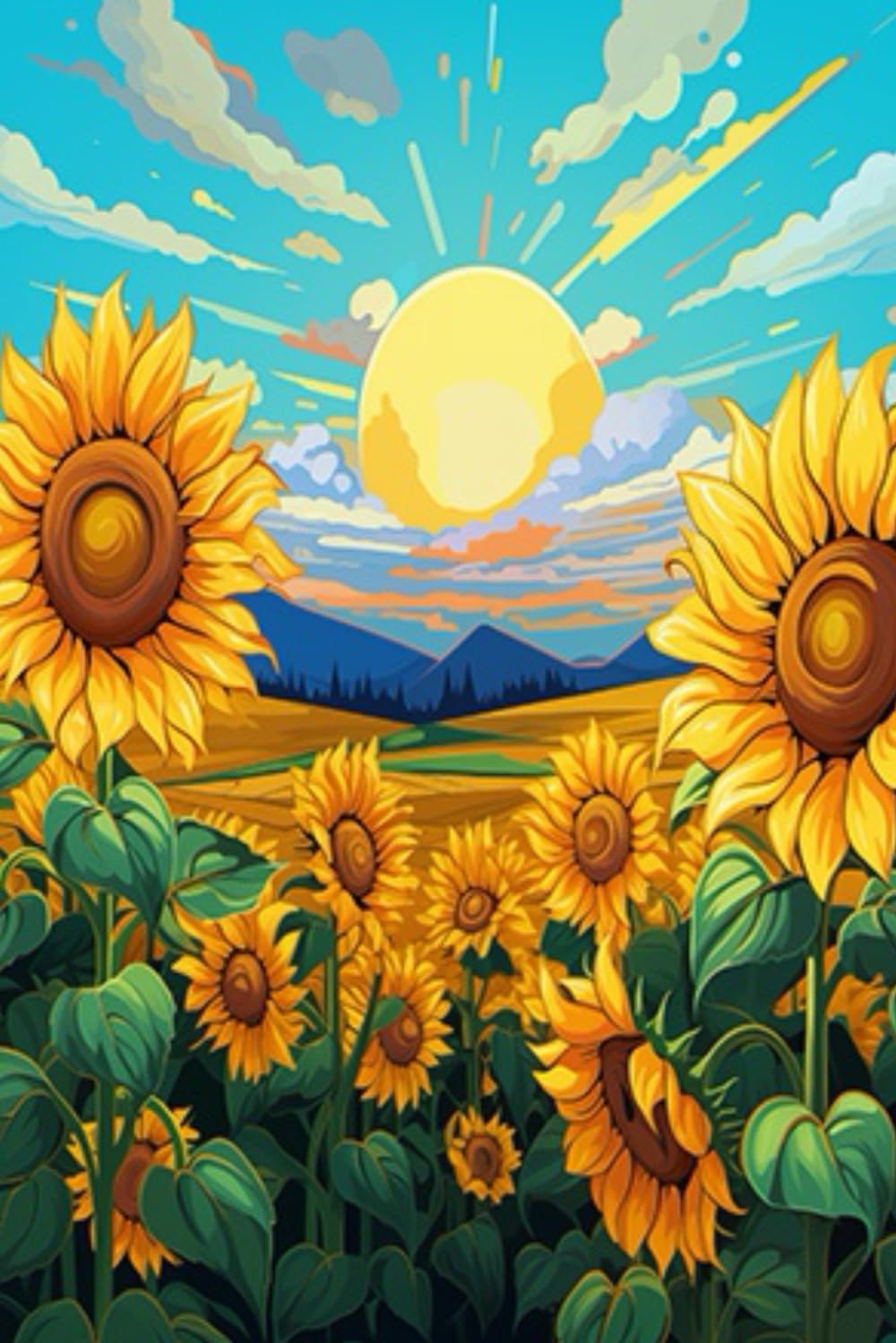 Sunflower Days lined journal, diary