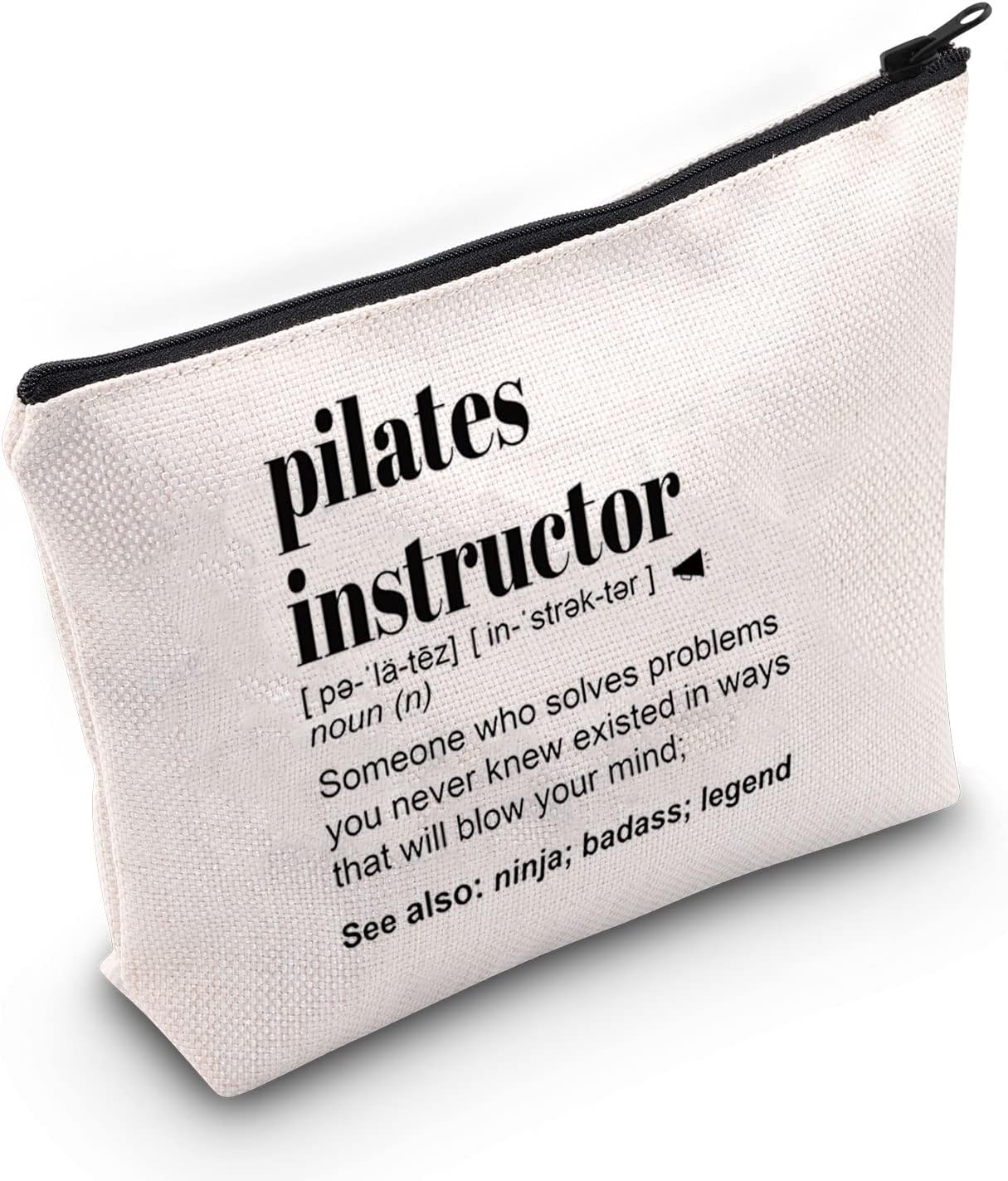 ZJXHPO Pilates Coach Trainer Survival Kit Pilates Instructor Appreciation Gift Pilates Instructor Definition Makeup Bag With Zipper - Image 2