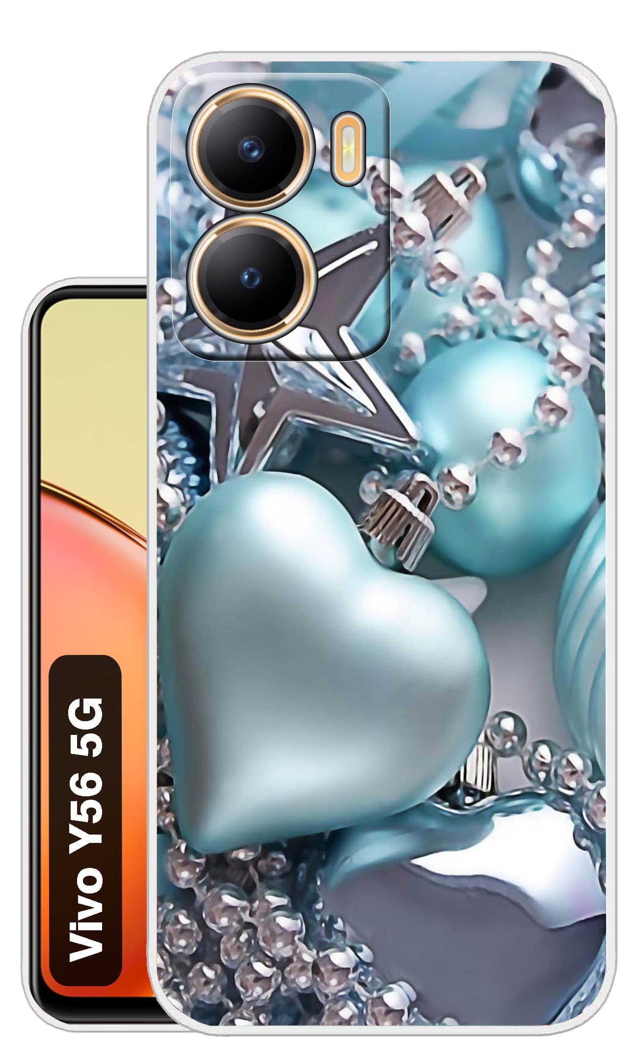 Case Club Silicone Designer Case For Vivo Y56 5G Back Cover For Vivo Y56 Back Cover For Vivo Y56 5G-D5189, Silver (B0BW69BLZK) Amazon Price History, Amazon Price Tracker