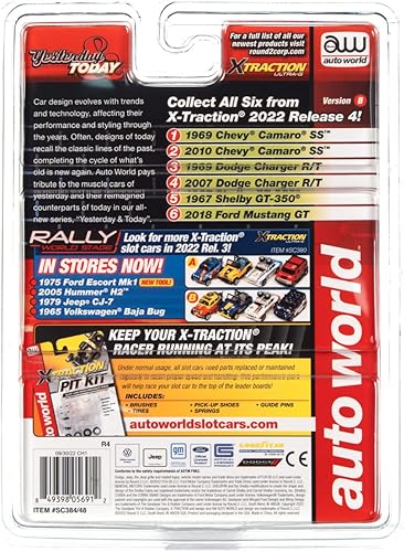 Miniatura 5 de Auto World Xtraction 1969 Chevrolet Camaro (Garnet Red) HO Scale - Coche con ranura para coche