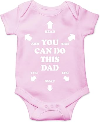 AW Fashions You Can Do This Dad Baby Bodysuit Cute Inspirational Newborn Outfit Infant Boy Girl Clothes