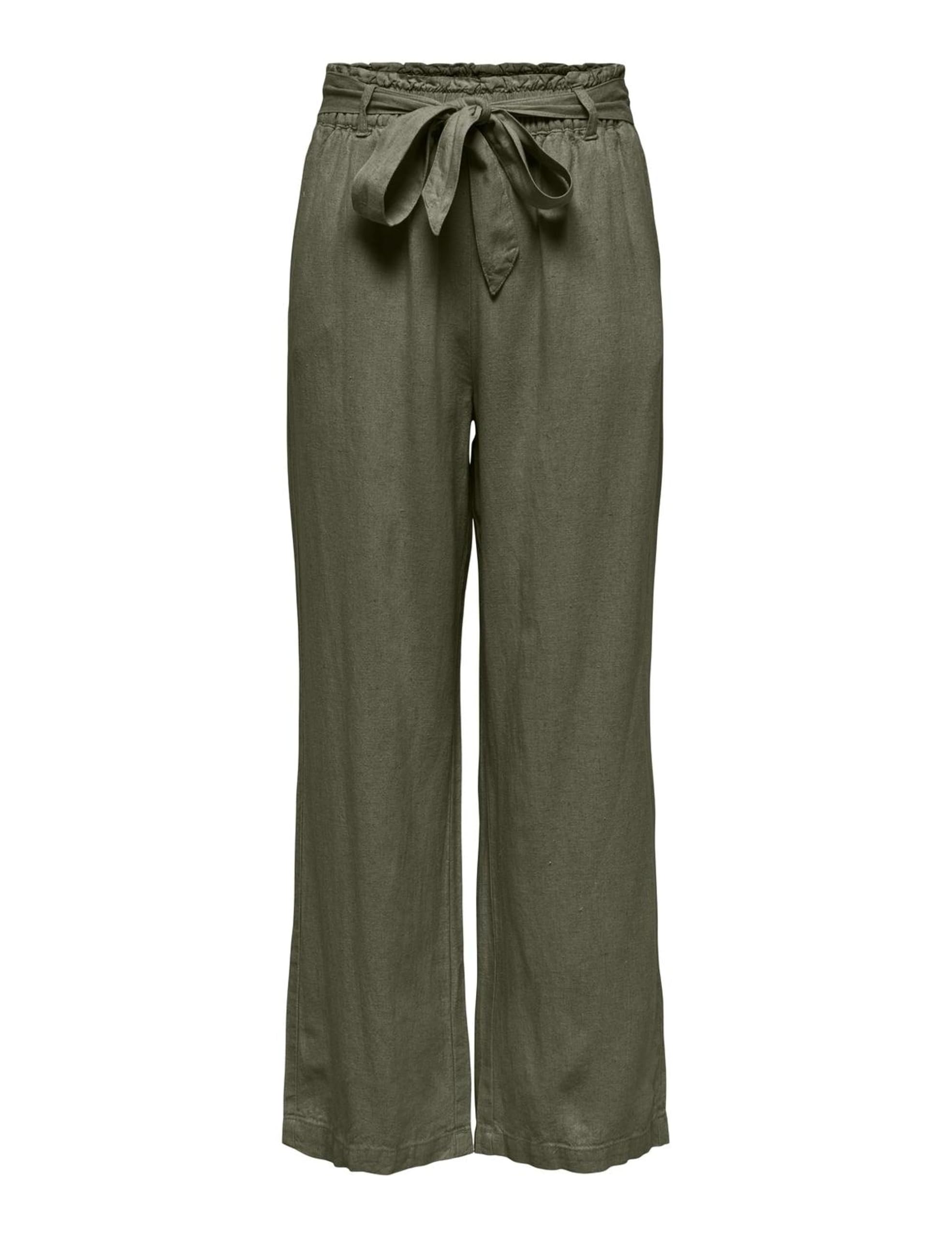 JDY Damen Locker Geschnittene Hose Jdysay Mw Linen Belt Pant WVN Noos