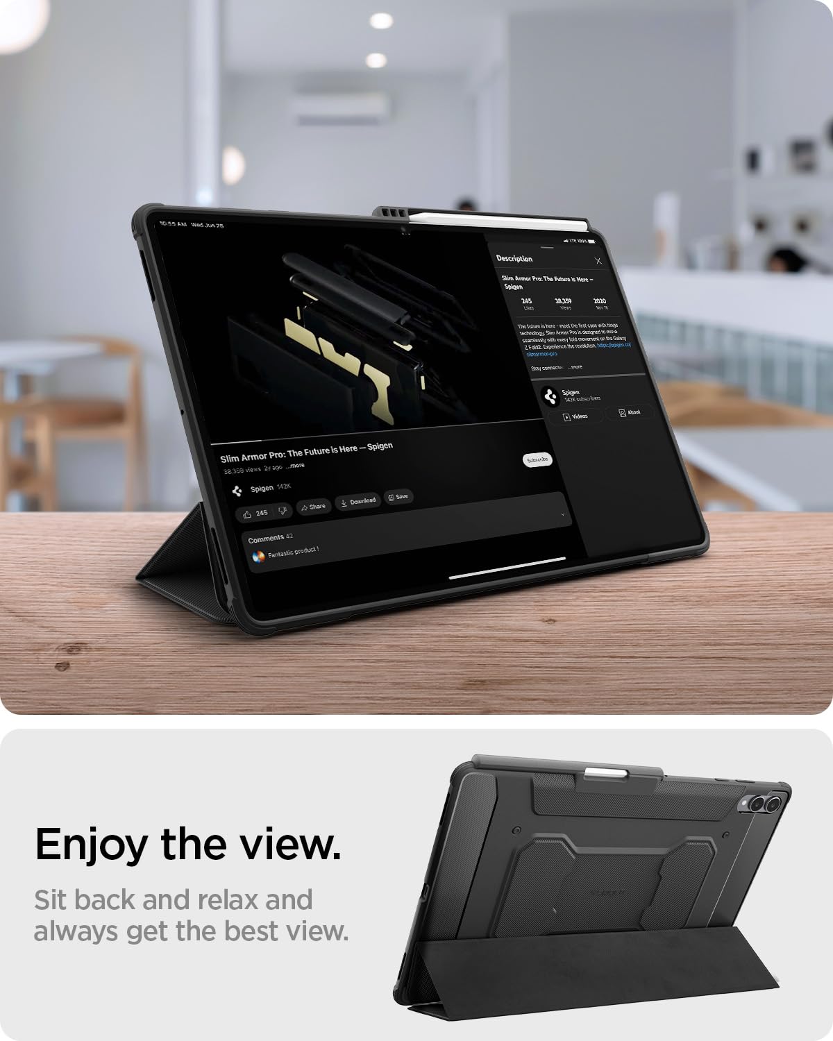 Spigen Capa protetora Rugged Armor Pro para Galaxy Tab S11 Ultra