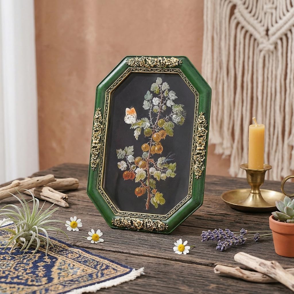 Retro Picture Frame Antique Ornate Photo Frame Decorative Photo Frame Home