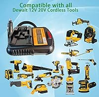 Vista 3 de DCB119 Car Charger Replace Dewalt 20v 12V Battery Charger DCB119 to Charge DCB201 DCB202 DCB203 DCB205 DCB206 DCB606 DCB609