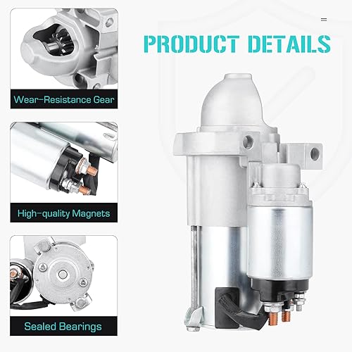 Miniatura 2 de Motor de arranque para Cadillac Escalade 6.0L 6.2L Chevy Avalanche Silverado 1500 Suburban Trailblazer 6.0L GMC Sierra 6.0L, para Yukon XL 1500 2500