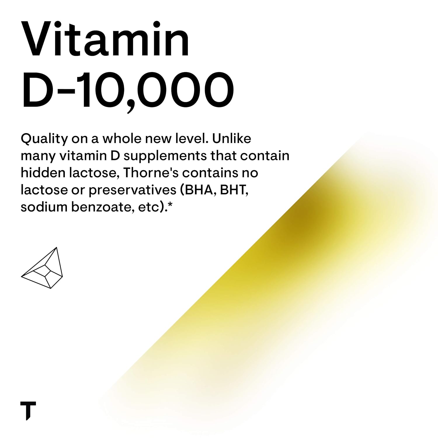 Thorne Research - Vitamin D-10,000 - Vitamin D3 Supplement (10,000 IU) for Healthy Bones and Muscles - 60 Capsules : Health & Household