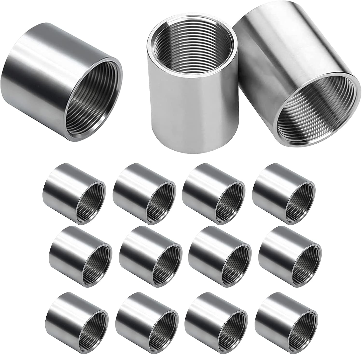 Hose Bibb Anti Siphon Vacuum Breaker, Plumbing Fitting1PCS 304 Stainless Steel Cast Pipe Fitting, Female for Connection of Pipelines-Dia:0.75"/Length:1.14"(Dia:1.57"/Length:1.5")