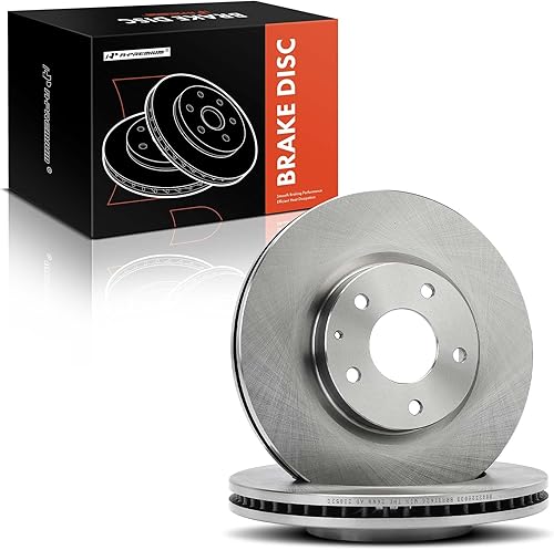 Miniatura 8 de A-Premium Rotores de freno de disco ventilados delanteros de 11.69 pulgadas (11.693 in) compatibles con modelos seleccionados de Mazda - CX-5 CX5