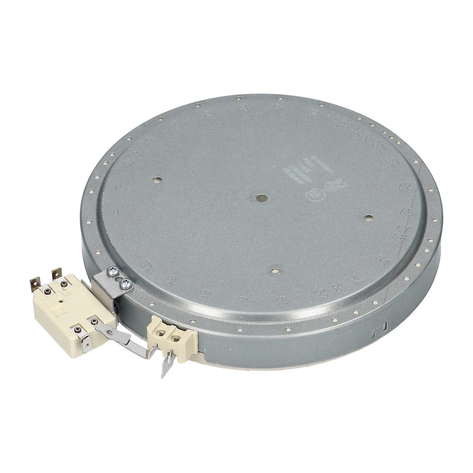 Einkreis Strahlheizkörper 1700W 230V Backofen Herd für Whirlpool Bauknecht 481231018889 481225998315 Indesit C00390174