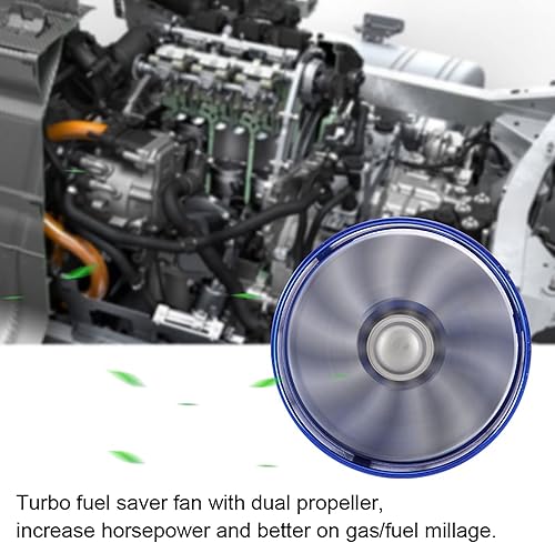 Miniatura 9 de Turbonador de entrada de aire, turbonador universal de entrada de aire para automóvil, turbina de doble ventilador, turbonador de entrada de aire,