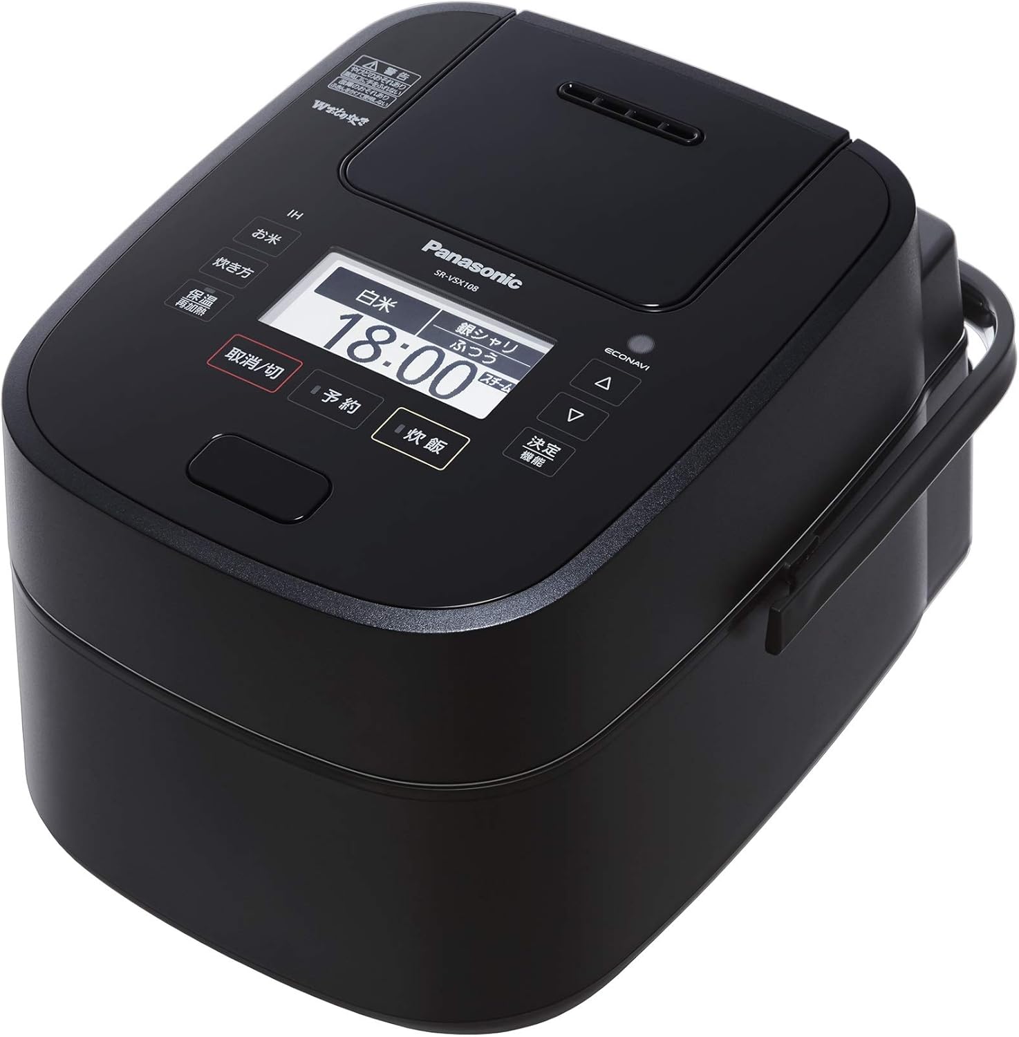パナソニック 炊飯器 5.5合 スチーム&可変圧力IH式 Wおどり炊き ブラック SR-VSX108-K