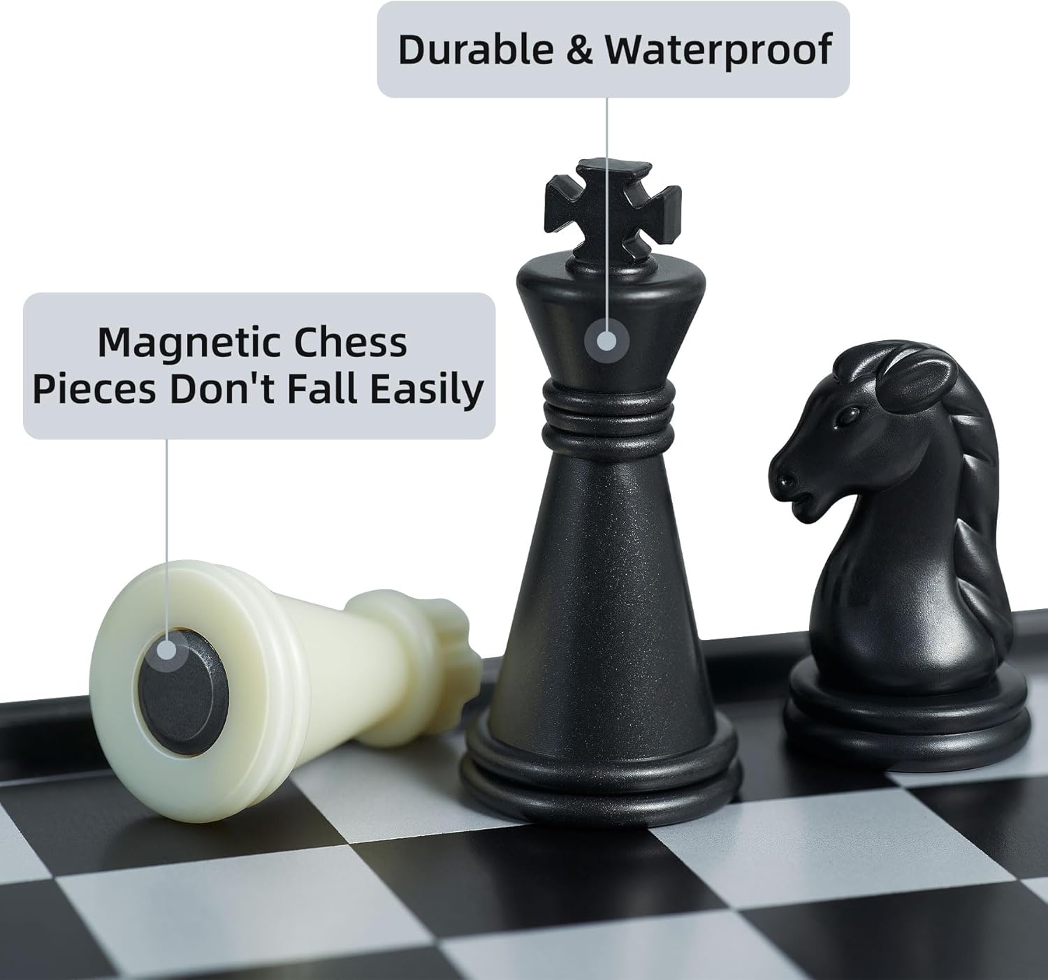 Mini Travel Chess Set - 5.1 Inhces Magnetic Portable Folding Chess Board Games for Kids - Small Pocket Chess Set(X-Small)
