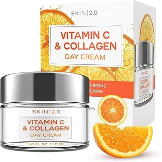 Sponsored Ad - Skin 2.0 Vitamin C and Collagen Face Moisturizer - Dermatologist Tested - Anti-Aging, Skin Tightening, Brig...