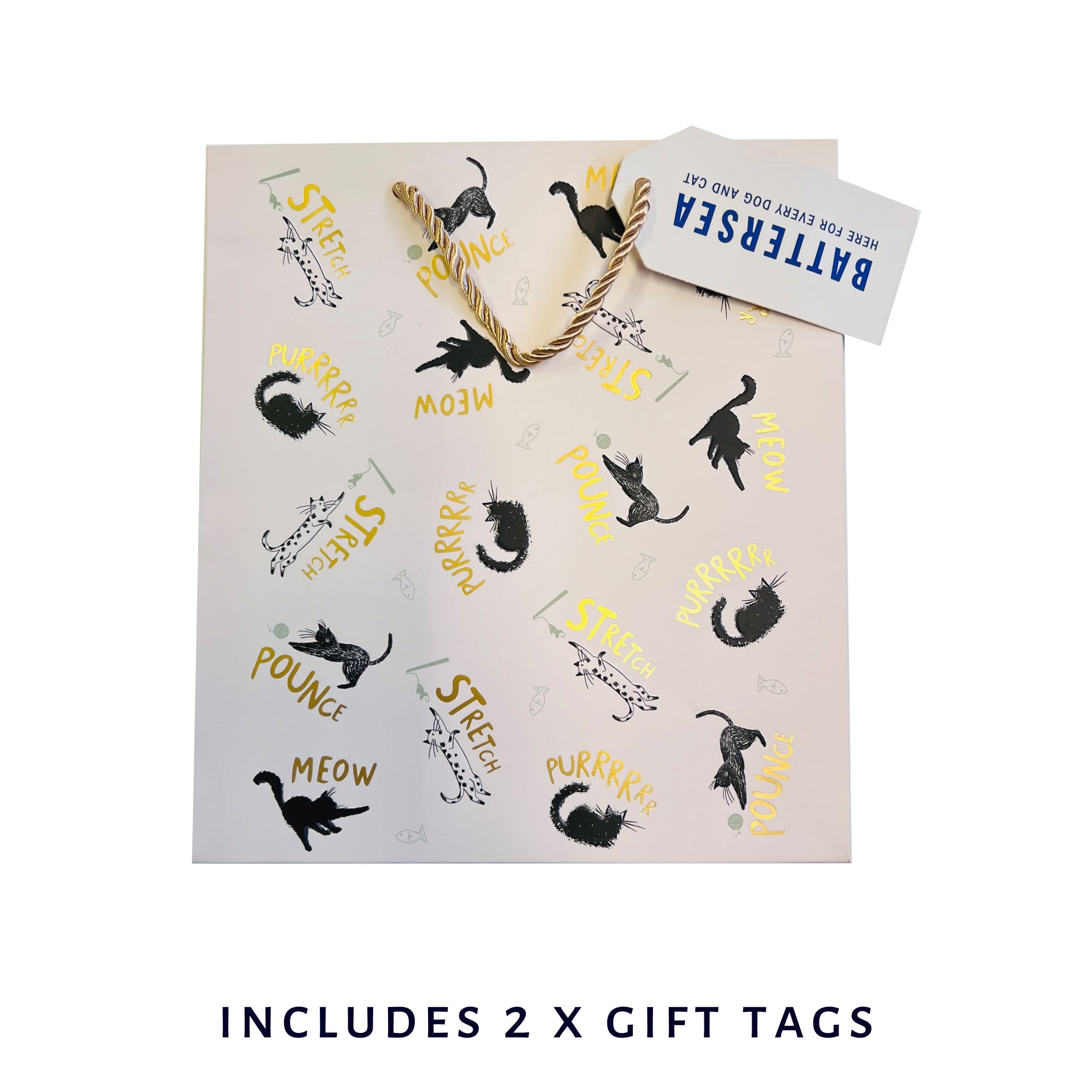 Cardology - Charity Cat Gift Bag, Medium Size, Cat Lover Gift Bag For Birthdays or Celebrations, Cats Gift Bag Medium - Image 4