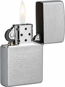 Isqueiro Zippo Cromado Brushed Chrome Ref 200