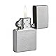 Zippo Classic Brushed Chrome Pocket Lighter - Windproof & Refillable Flip-Top Metal Lighter - Everyday Use Pocket Lighters - Luxury Lighters Made in USA Product Image 1