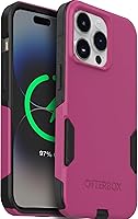 Vista 28 de OtterBox Funda para iPhone 14 Pro Max (solamente) de la serie Commuter - Negro, delgada y resistente, apta para bolsillo, con protección de puerto