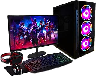 PC Gamer Completo Blue PC AMD Ryzen 3 PRO 4350G 3.8GHZ 8GB DDR4 VEGA 6 SSD 480GB 500w Monitor 19" Kit Gamer