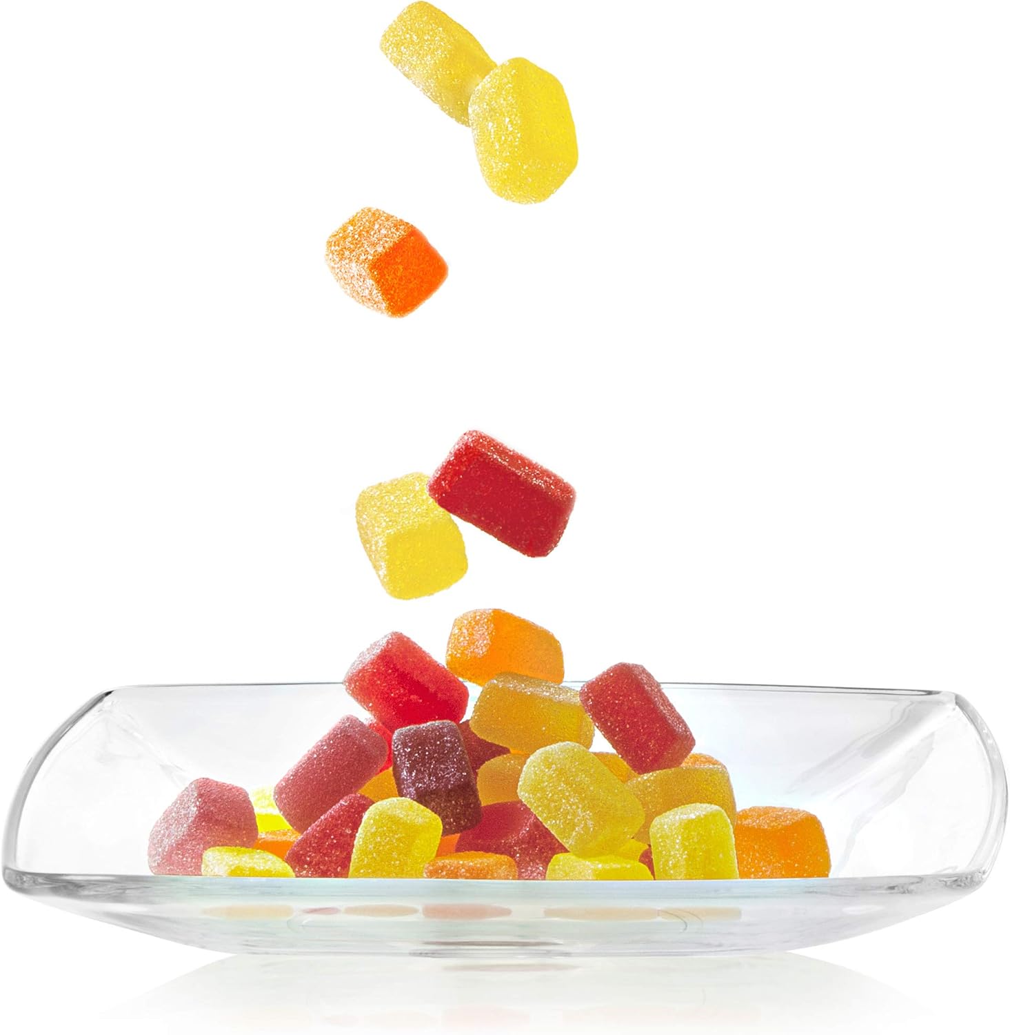 Barski Glass Square Plate - 5.9" D - Square - Set Of 6 European Quality - Plates Are - 5.9" Diameter - Can Be Used For Salad - Dessert - Appetizer - Made in Europe