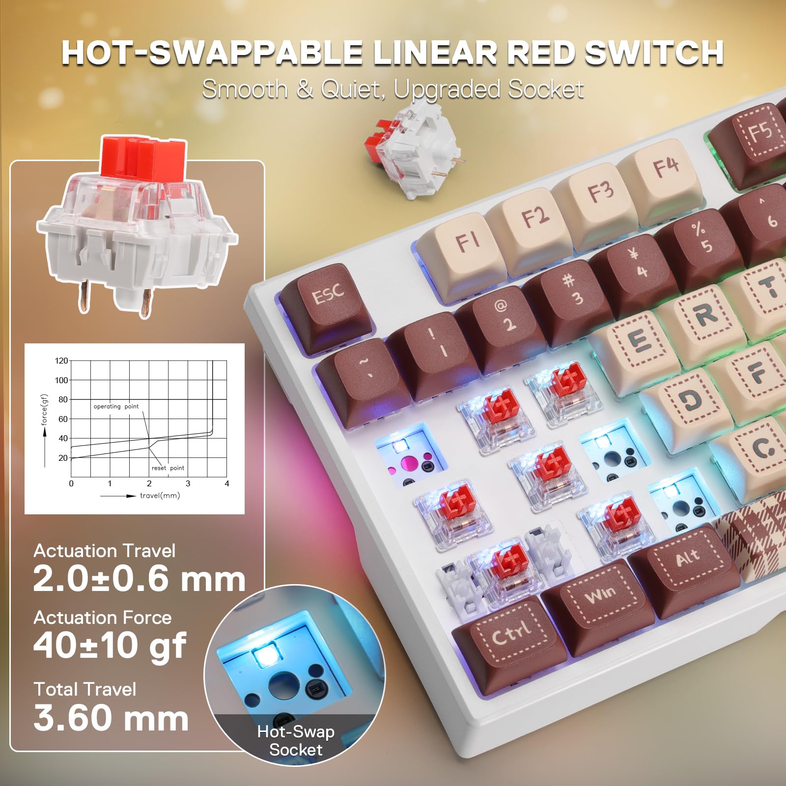 Amazon.com: Redragon K668 108-Key Hot-Swap Wired RGB Gaming