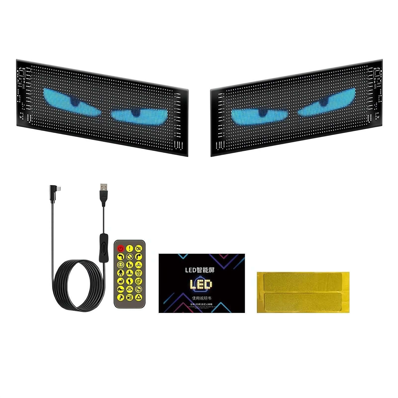 Amazon.co.jp: 車用 LED マトリックス ピクセル パネル RGB 照明