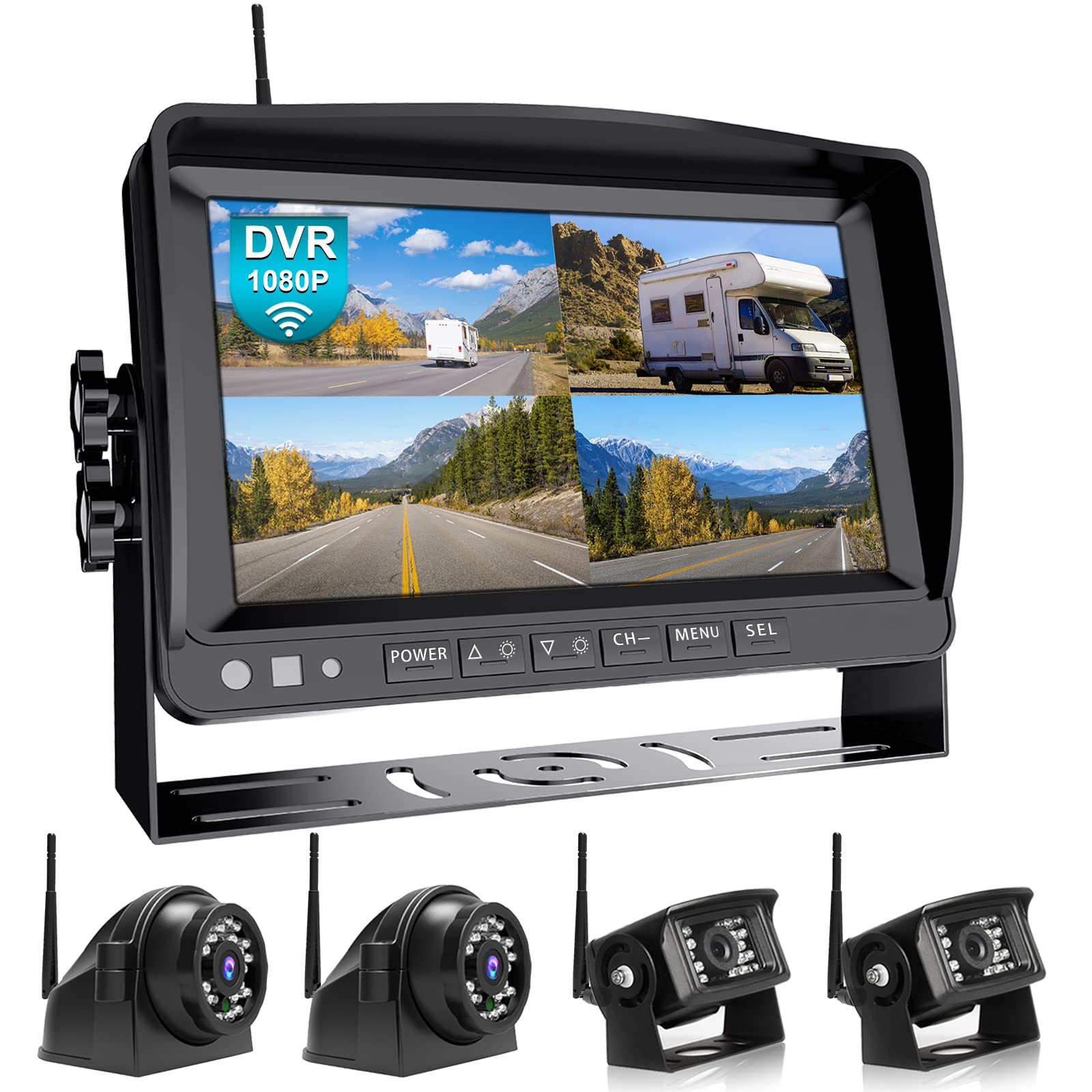 Fookoo Hd 1080p Wireless Backup Camera System Inch