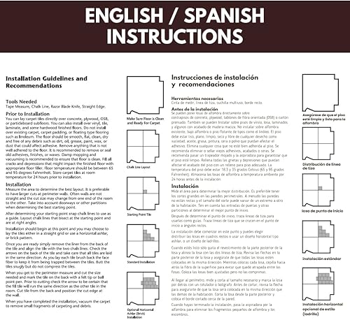 Miniatura 8 de Smart Squares in A Snap Premium - Azulejos de alfombra fabricados en los Estados Unidos, 8 x 8 pulgadas, acolchado suave, aspecto sin costuras,