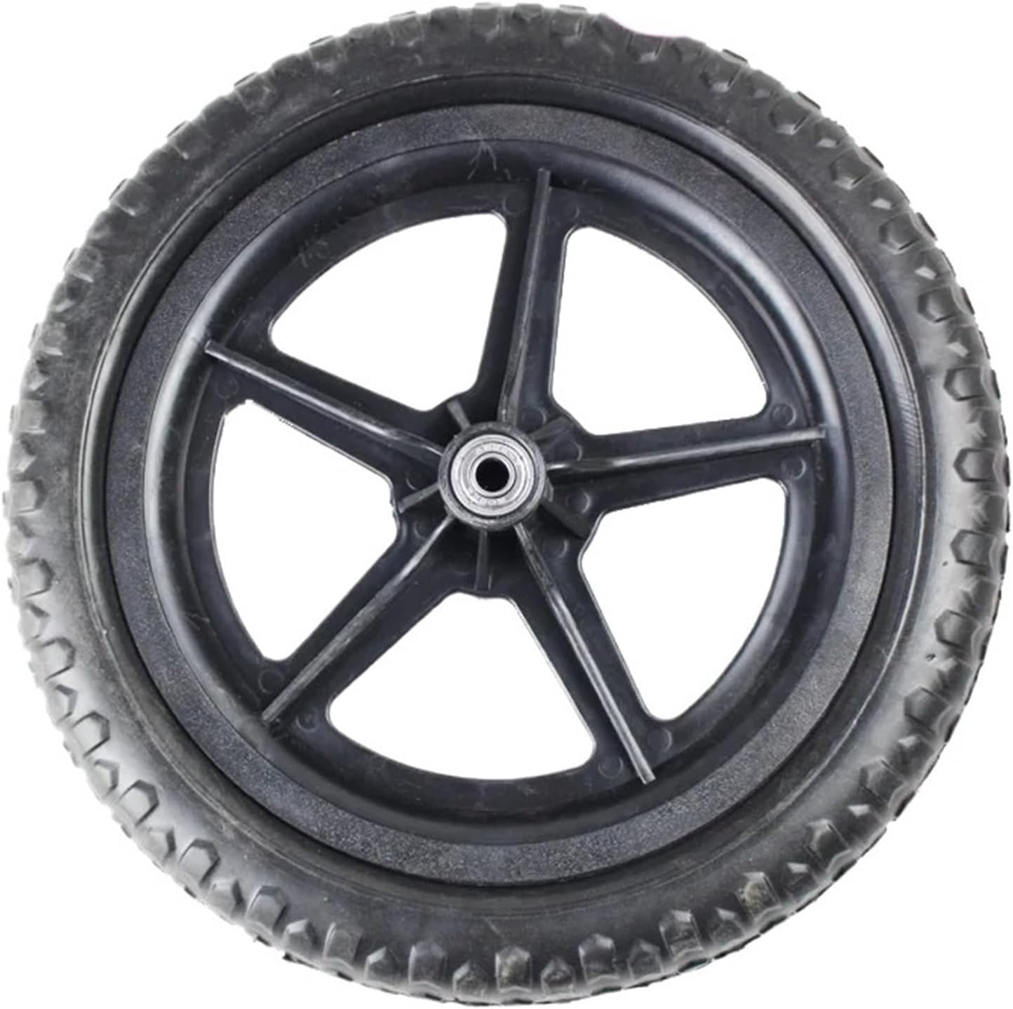2 Pcs 12 Inch Plastic Wheel Solid Balance Car Slide Airless Front And Rear