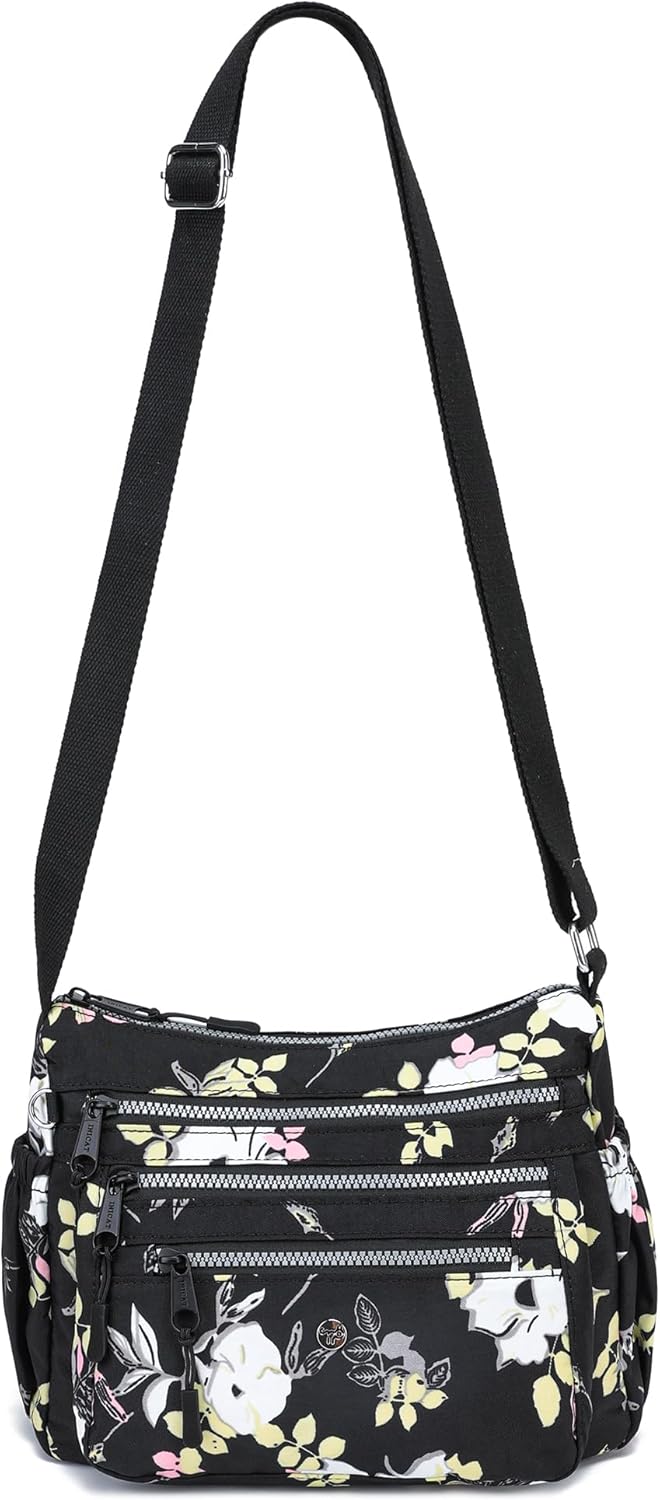 AOCINA Crossbody Bags for Women Multi Pocket Nylon Lightweight Ladies Purses Messenger Shoulder Handbags Satchel Travel Bag - Image 8