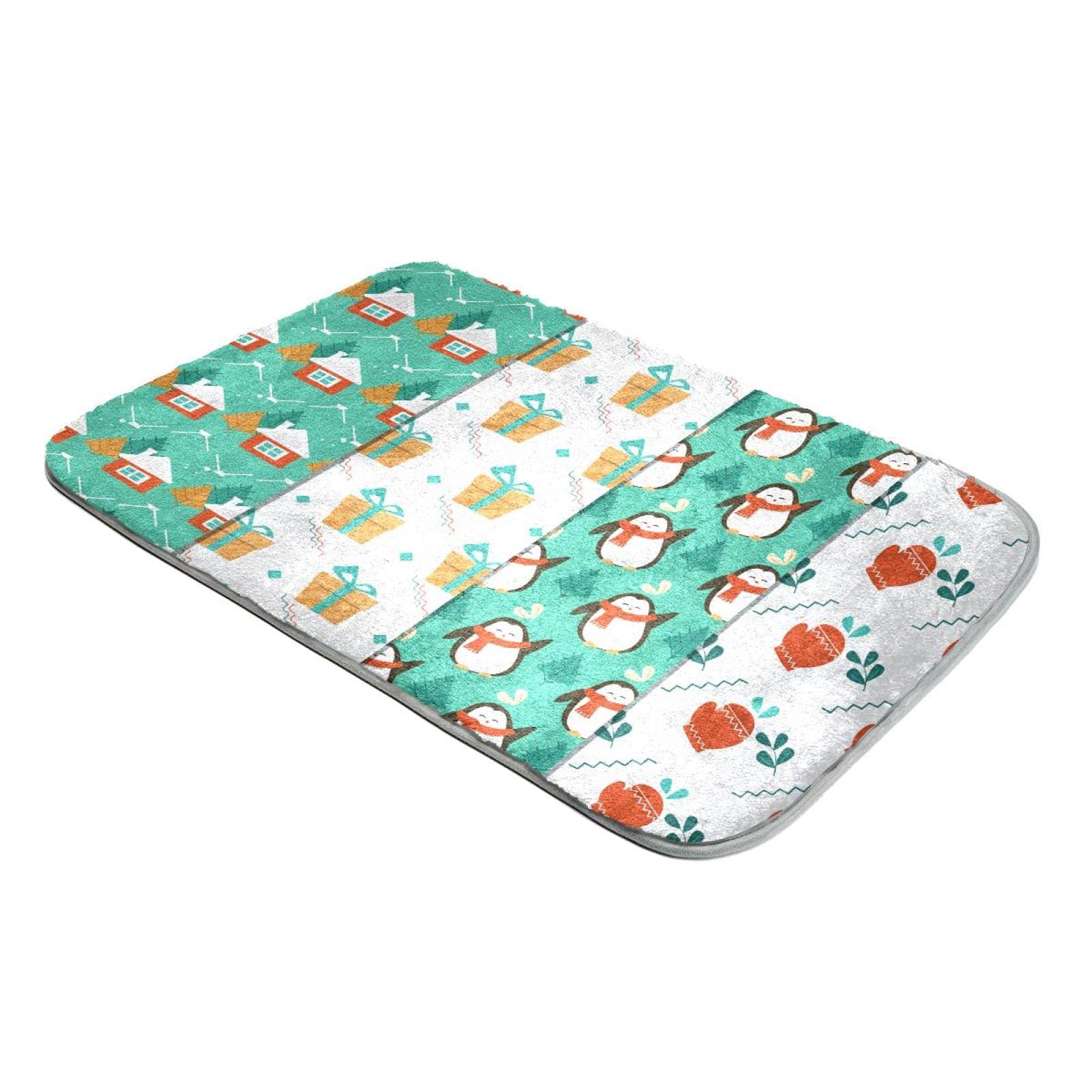 Tapis à poils longs haut de gamme fausse fourrure douce motifs d hiver