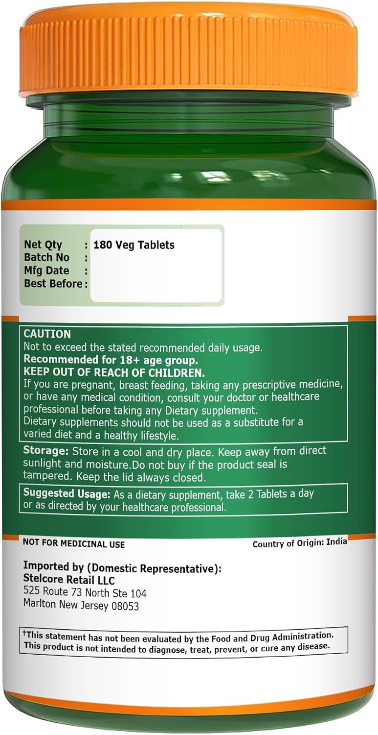 Pure Nutrition MagG - Chelated Magnesium Glycinate | 180 Tabs | 440 mg Elemental Magnesium per Serving | High Absorption Formula for Daily Wellness