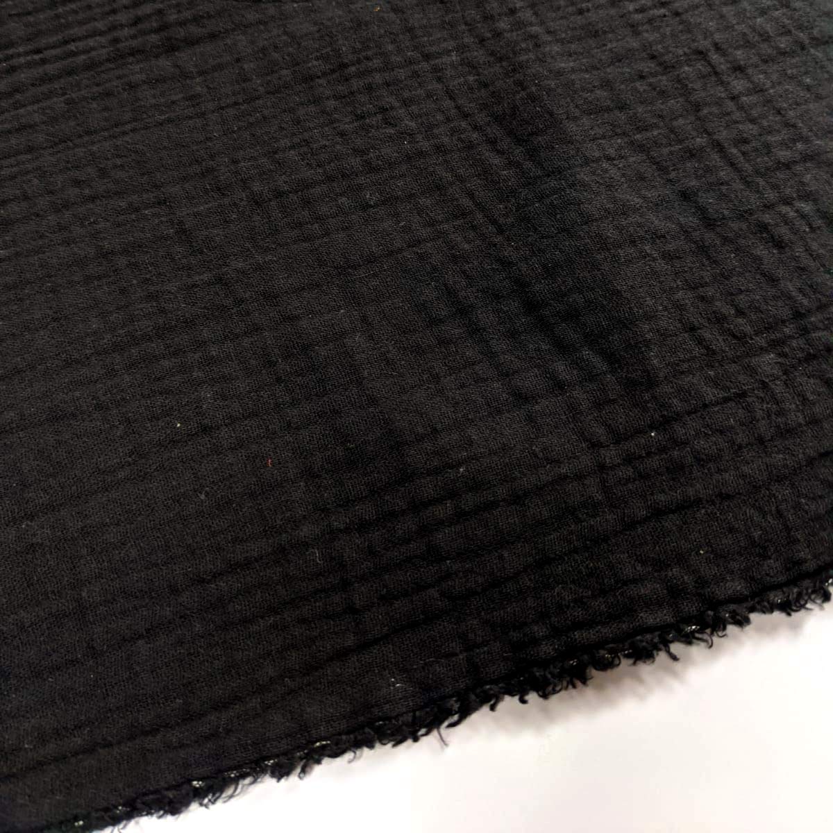Double Gauze 100% Cotton Plain Fabric Dress Making Lightweight Muslin Baby Swaddle Blankets Scarves Summer Clothing | 53" - 135 cm Wide | per Metre (Taupe) — view 36