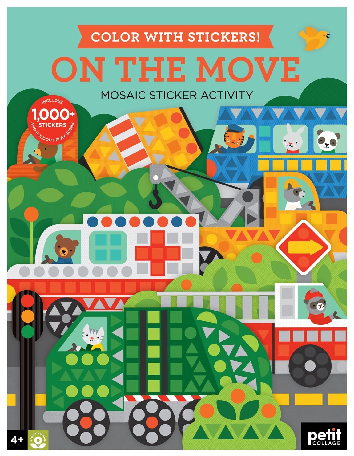 Mosaic Sticker Activity: On the Move