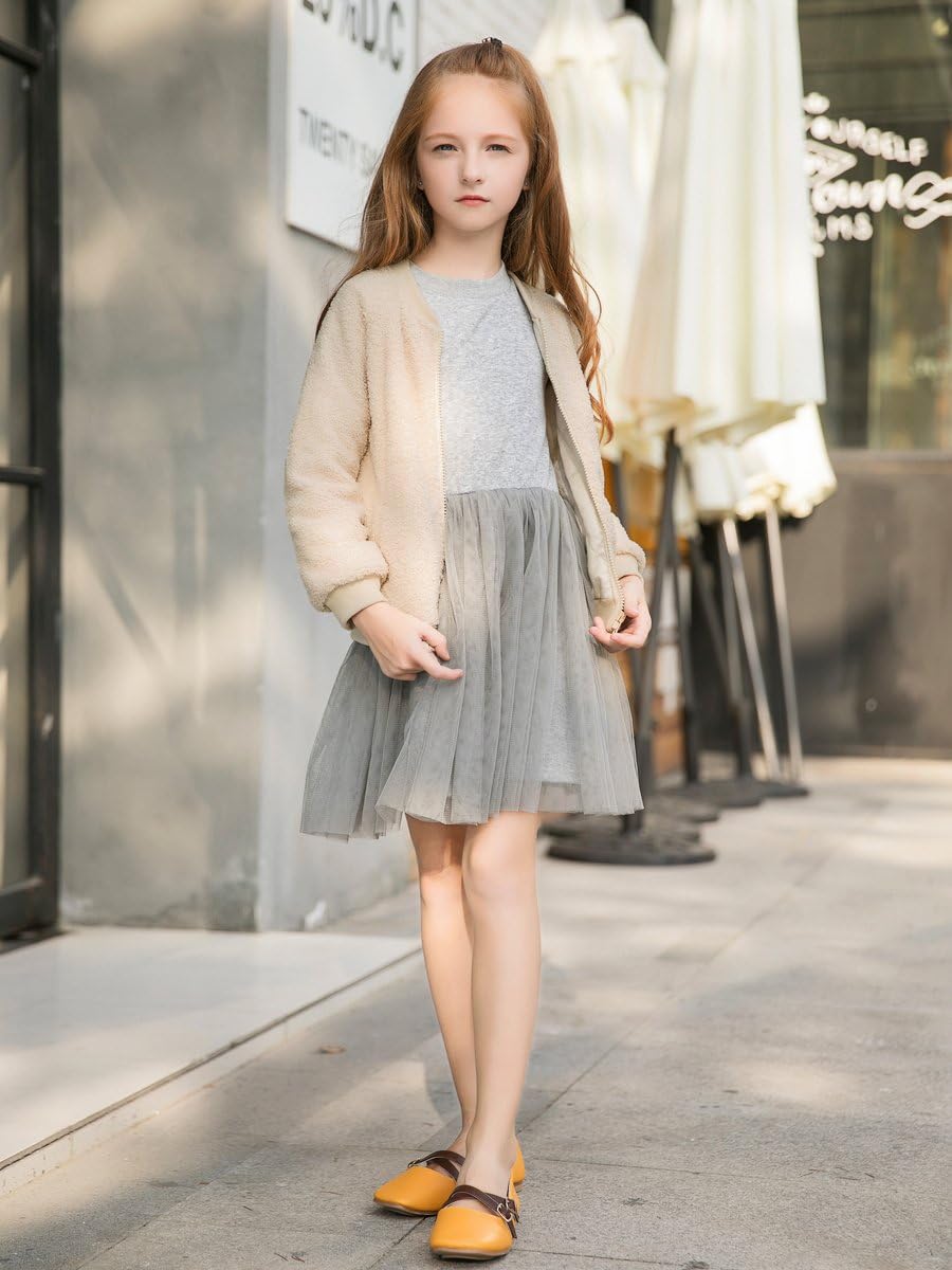 Girl Winter Clothing Set 2 Pieces Warm Jacket + Tulle Dress Lovely Princess Set