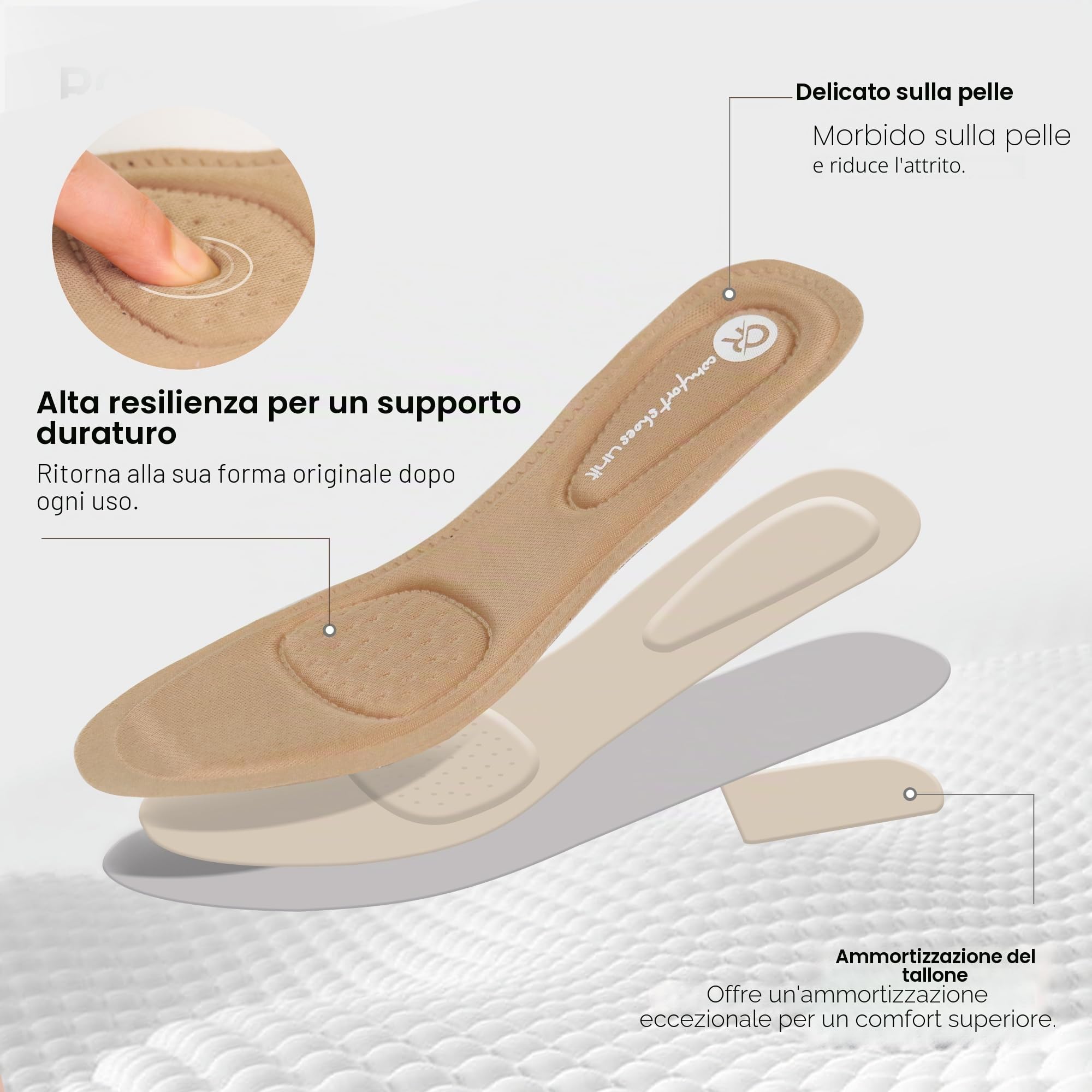 Ortho + Rest Scarpe Eleganti Donna per Alluce Valgo con Tacco Basso - Loafer Ortopediche Slip-on