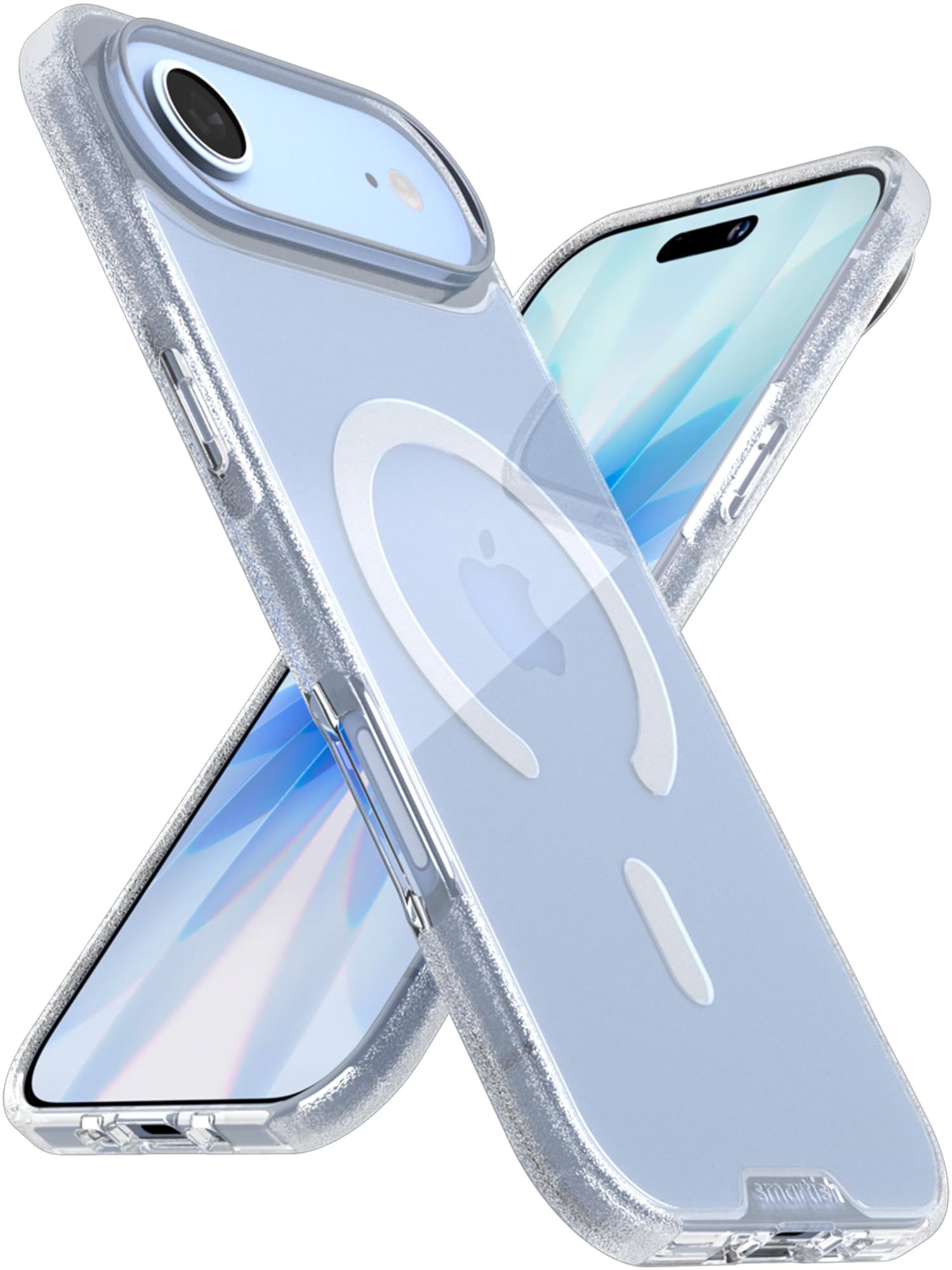 Smartish® iPhone Air MagSafe Clear Case - Gripmunk Magnetic Slim Case [Lightweight + Protective] Anti-Yellowing Thin Grip Clear Cover for Apple iPhone Air - Clearly Clear