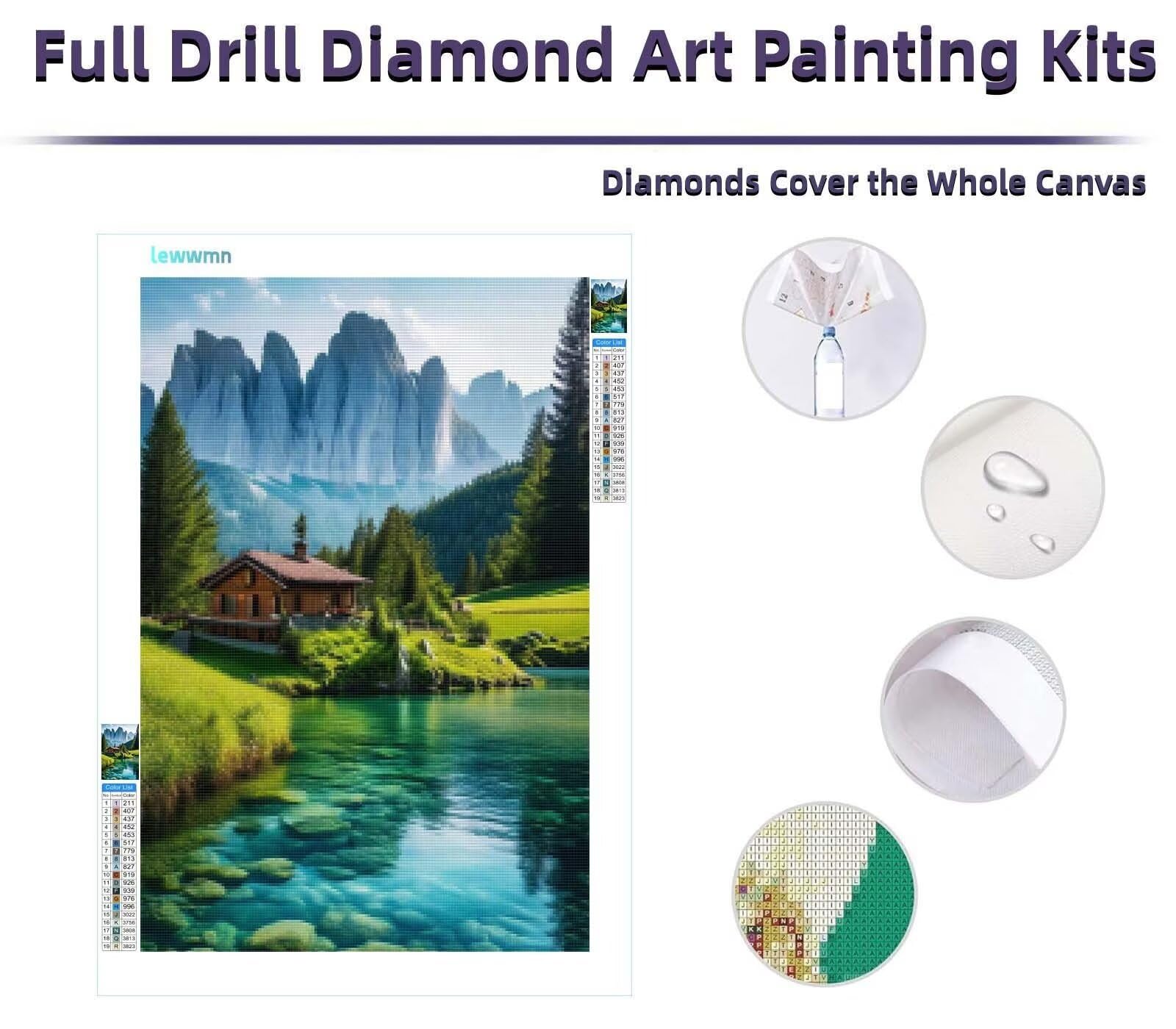 DIY 5D diamentowy zestaw artystyczny dla dorosłych krajobraz 70 x 100 cm duży pełny wiertło diamentowy haft klejony kryształ górski haft krzyżykowy puzzle do domu salonu sypialni płótno sztuka ścienna dekoracja L1171