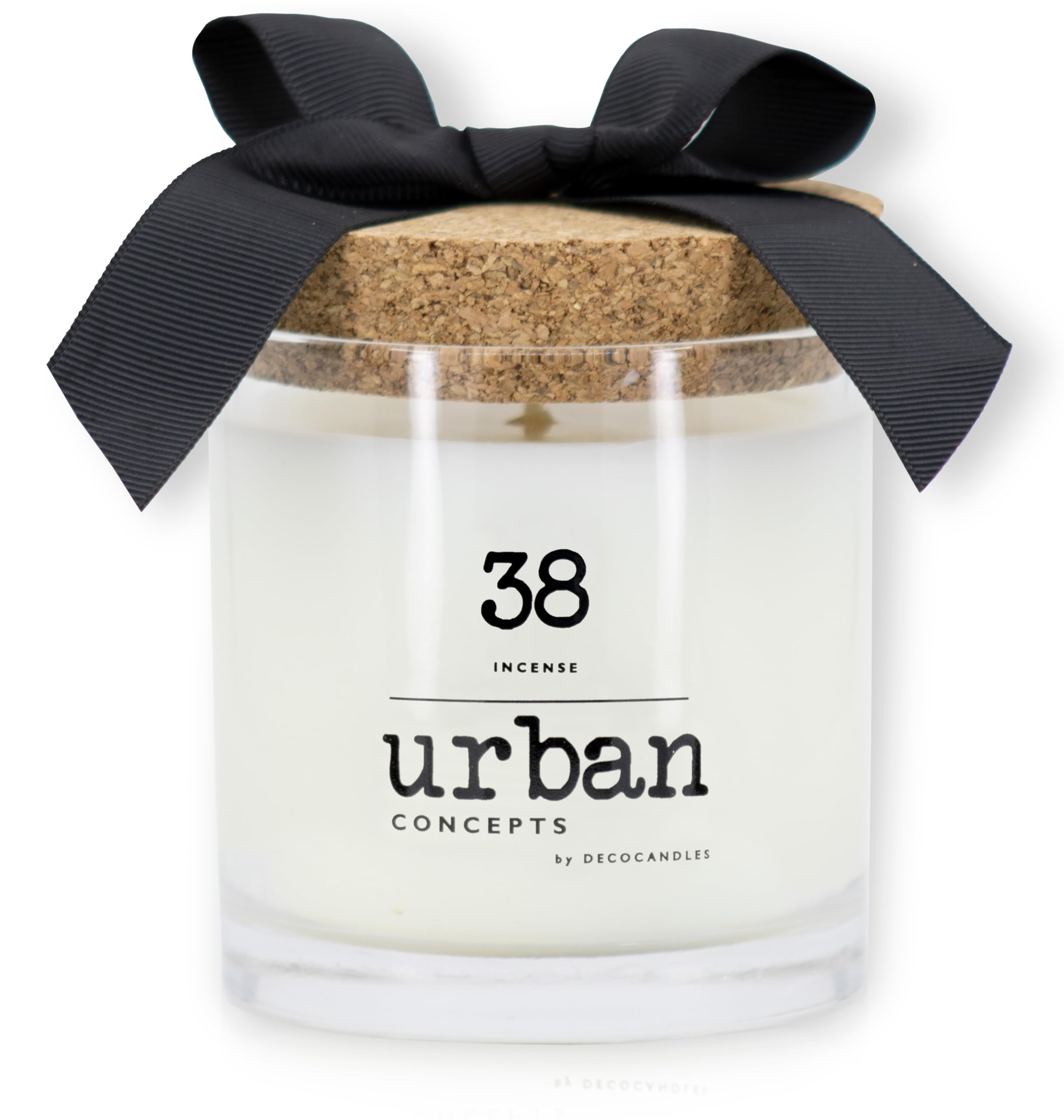 Urban Concepts by DECOCANDLES - Highly Scented Soy Candle - Long Lasting - Hand Poured in USA (9 Oz. Cork, Incense)