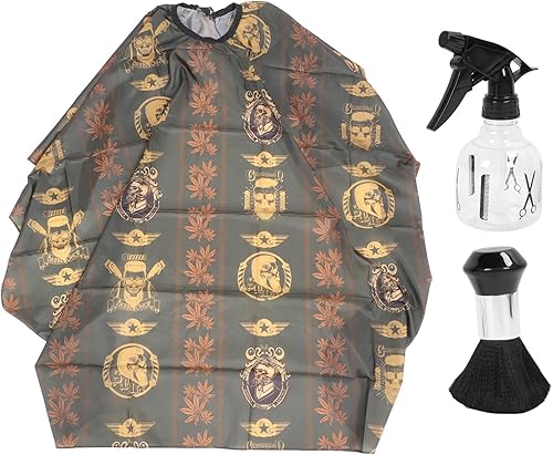 Kit de capa de peluquero con cepillo de plumero para el cuello, rociador de agua transparente, prácticas herramientas de corte de pelo para el hogar disponible en Yaxa Venezuela