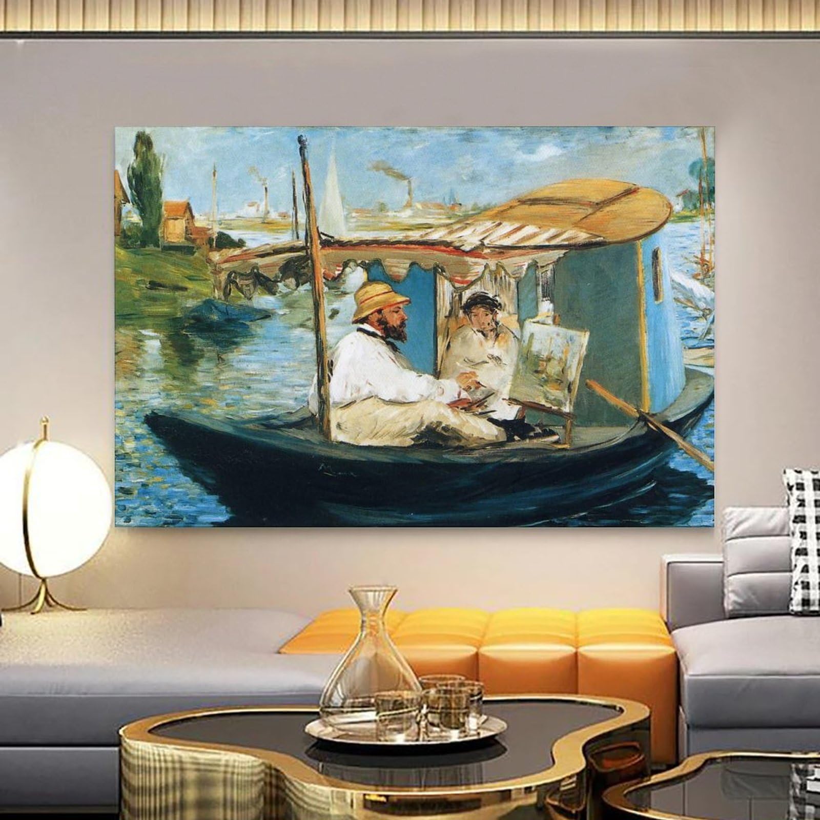 Amazon.co.jp: エドゥアール・マネEdouard Manet絵画作品（アトリエ舟